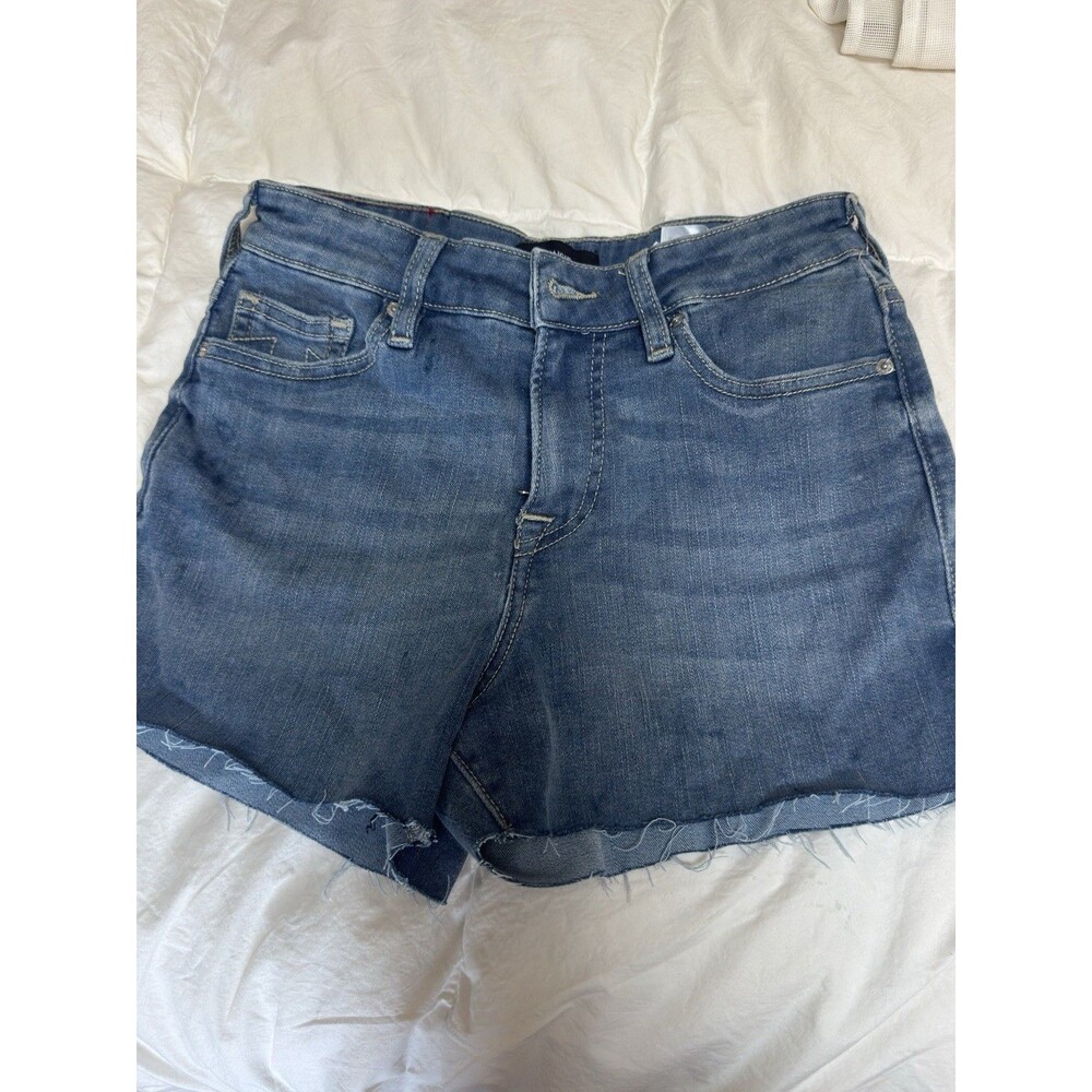 True Religion Maisie Cut Off Jean Shorts Blue Women’s Size 26